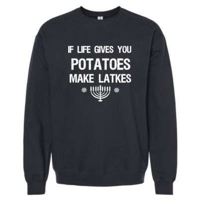 If Life Gives You Potatos - Adult Unisex Crew Sweatshirt Thumbnail